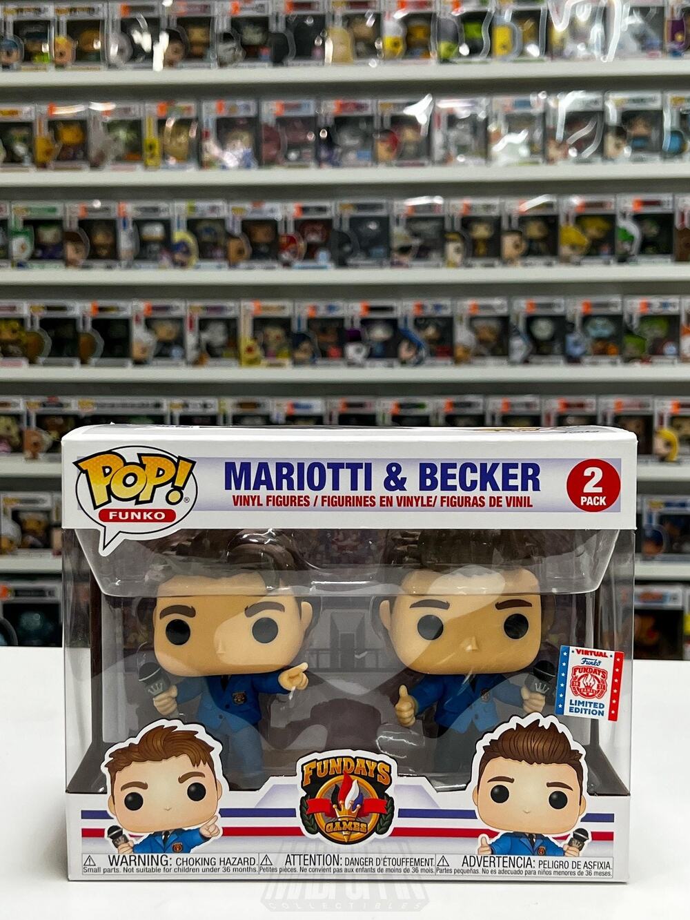 Funko Pop Mariotti & Becker 2 Pack Vinyl Figures Fundays Games NIB Exclusive